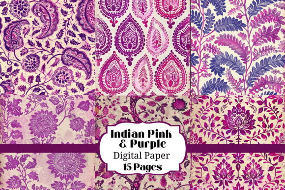 15 Indian Print Purple Pink Backgrounds: Your Digital Toolkit