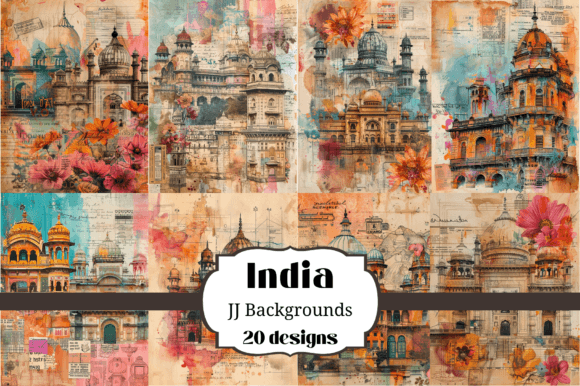 20 India Junk Journal Backgrounds: A Visual Journey for Crafters