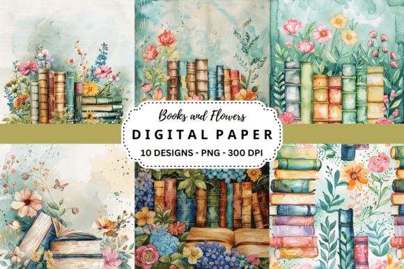 Books and Flowers Backgrounds: A Designer's Guide