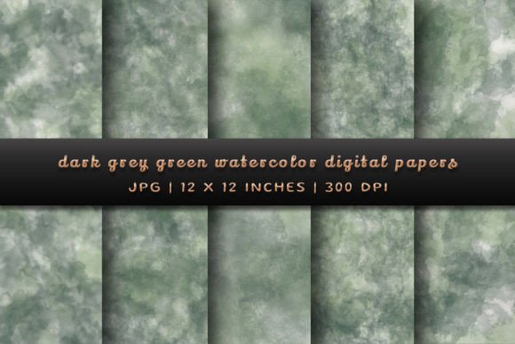 Dark Grey Green Watercolor Backgrounds: A Guide to Natural Elegance