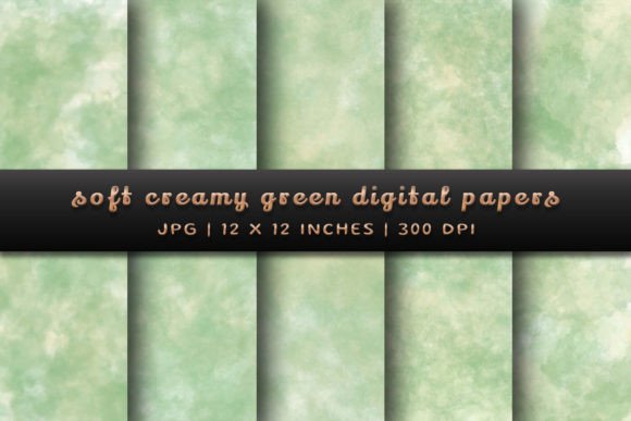 Elevate Your Art with Soft Creamy Green Watercolor Backgrounds