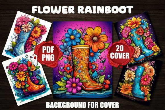 Flower Rainboot Backgrounds for Covers: A Design Deep Dive