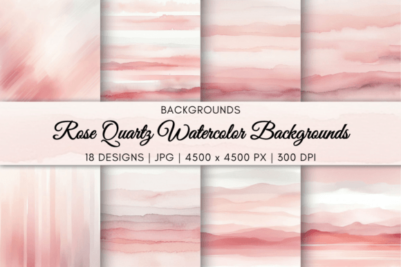 Rose Quartz Watercolor Backgrounds: A Designer's Guide