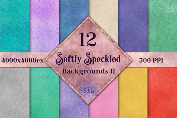 Softly Speckled Backgrounds II: 12 Versatile Textures