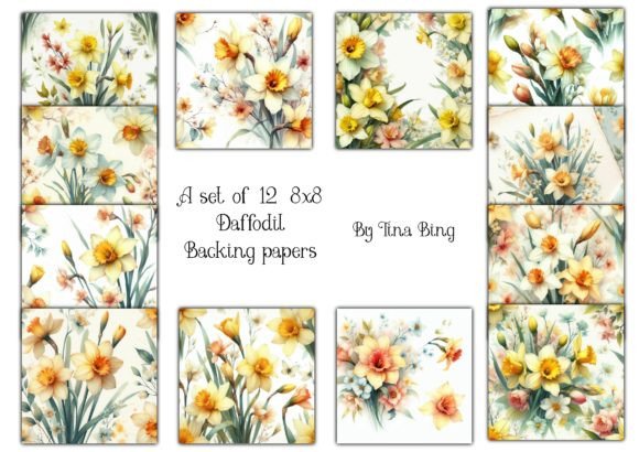 Spring into Creativity: The Daffodil Backgrounds Collection