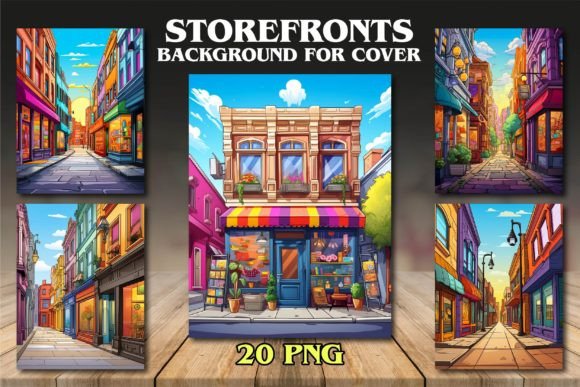 Storefronts Backgrounds for Covers: Elevate Your KDP Projects