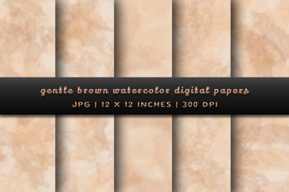 The Warmth of Gentle Brown Watercolor Backgrounds