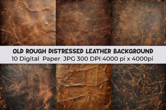 Unleash Authentic Character with Distressed Leather Backgrounds