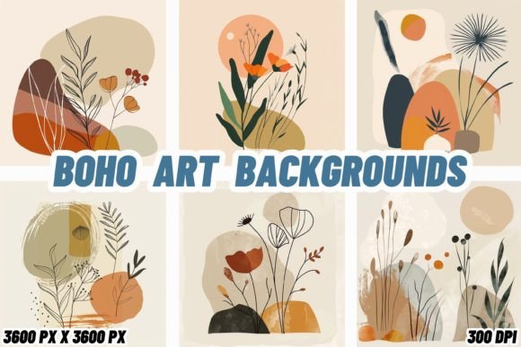 Unleash Creativity with Vibrant Boho Art Backgrounds