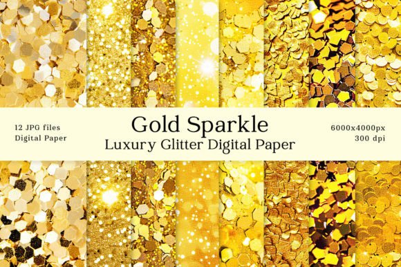 Unlock Premium Design with Luxury Gold Sparkle Glitter Backgrounds