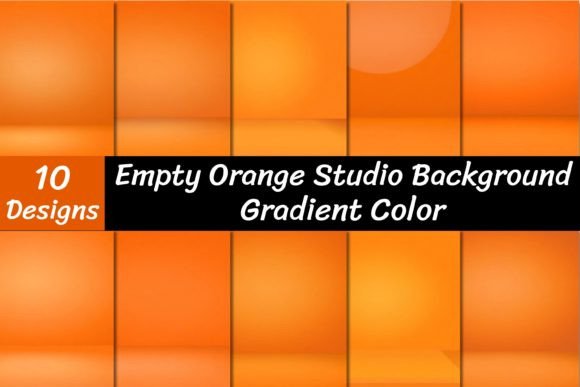 Warm Up Your Visuals with Orange Studio Gradient Backgrounds