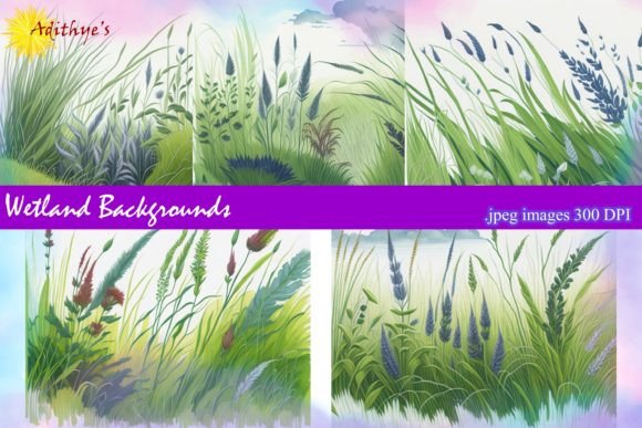 Wetland Backgrounds: Nature-Inspired Textures for Modern Design